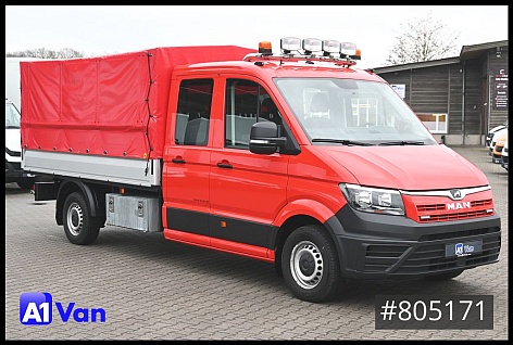 Lastkraftwagen < 7.5 - Plate-forme et bâche - MAN - MAN TGE 3.180 Pritsche, Klima, Navi, RFK