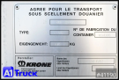 Krone - Koffer glatt - Wechselbrücken - 2x  Wechselbrücke 7,82, 2680mm Innenhöhe.Doppestock