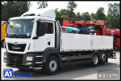 MAN - Autokran - LKW > 7.5 - TGS 26,460, Baustoff, Palfinger Kran, Lift-Lenkachse,  
