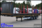 Fliegl - Holztransport - Auflieger - SDS01, Langholz, Containeraufbau, Liftachse,  