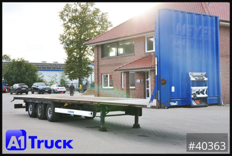 Megatrailer, Plateau, Liftachse, Staplerhalterung,