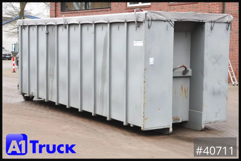 Abrollcontainer 47,5m³,  Mulde, Dachplane, Portaltür