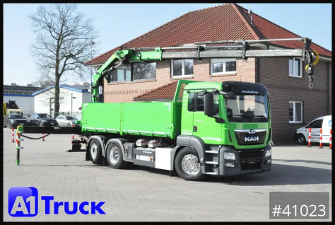 TGS 26.460 LL  Kipper Kran Funk Lenkachse,