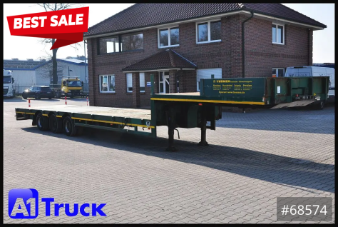 Plattform, ausziehbar, Lenkachse, Tieflader, 15250mm lang