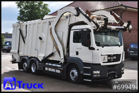 TGS 26.320, Faun 533 Frontlader, Überkopflader Müllwagen, 