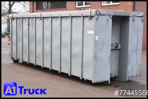 Abrollcontainer 47,5m³,  Mulde, Dachplane, Portaltür