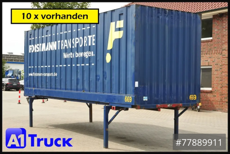 BDF 7,82 Container, 2700mm Innenhöhe, Portaltür