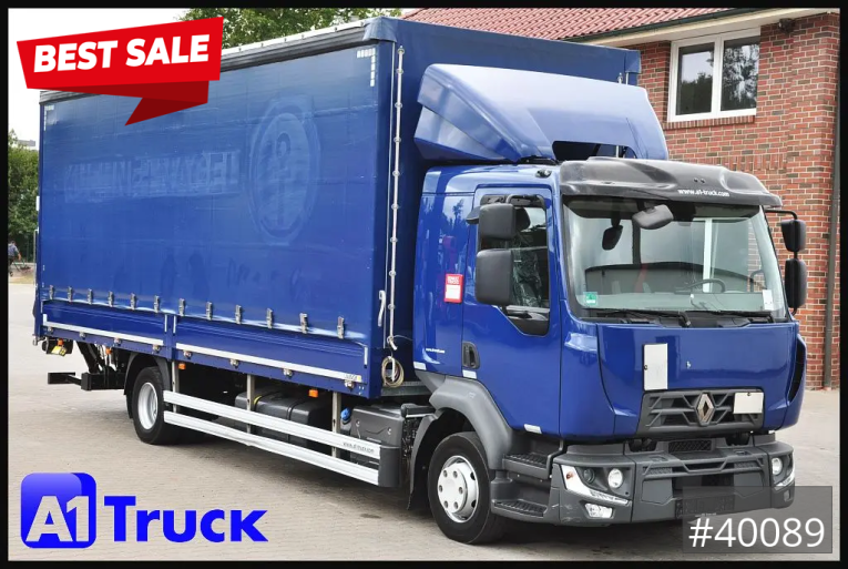 Renault - Pritsche und Plane - LKW > 7.5 - D 240,  4x2, Ladebordwand, LBW, guter Zustand