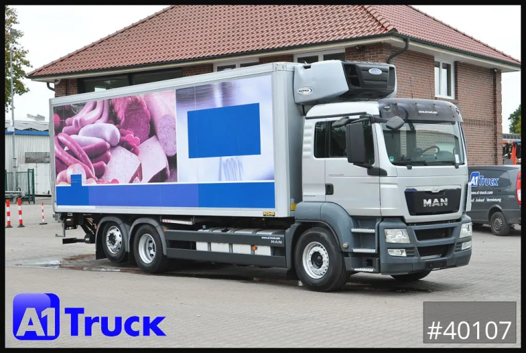 MAN - Kühlkoffer - LKW > 7.5 - TGS 26.360, Carrier 1150 Rolltor+  LBW, Lift
