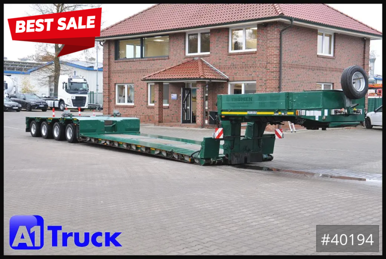 Goldhofer - Tieflader - Auflieger - STZ-VL4, 4 achs TeleTieflader, Tiefbett, 