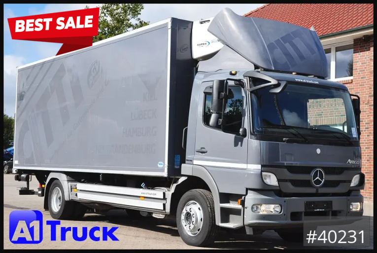 Mercedes-Benz - Kühlkoffer - LKW > 7.5 - Atego 1222, Kühlkoffer, Carrier Supra 850 Mt, LBW