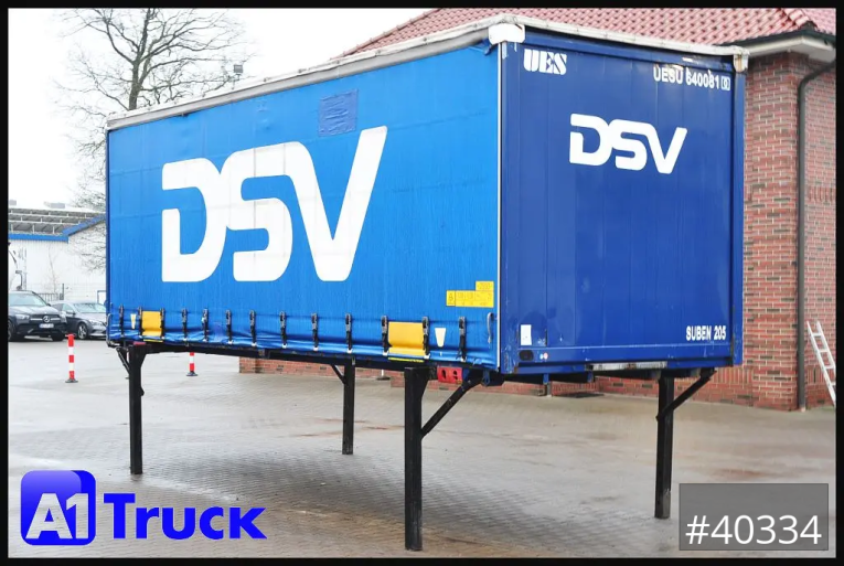 Krone - Schiebeplane - Wechselbrücken -  7.45  BDF Wechselbrücke, Schiebeplane