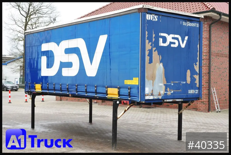 Krone - Schiebeplane - Wechselbrücken -  7.45  BDF Wechselbrücke, Schiebeplane