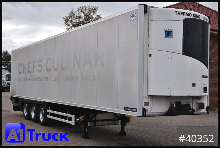 Lambert - Kühlkoffer - Auflieger - LVFS3, Thermo King, Bitemp., Liftachse, 