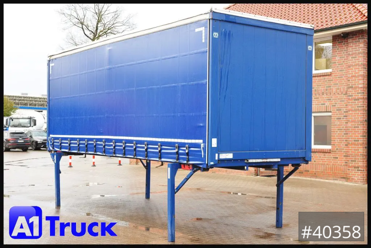 Krone - Schiebeplane - Wechselbrücken - Wechselbrücke 7,45, Code XL, Bordwand, neue Plane