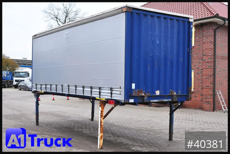 Krone - Schiebeplane - Wechselbrücken - Wechselbrücke 7,45 neue Plane, Bordwand