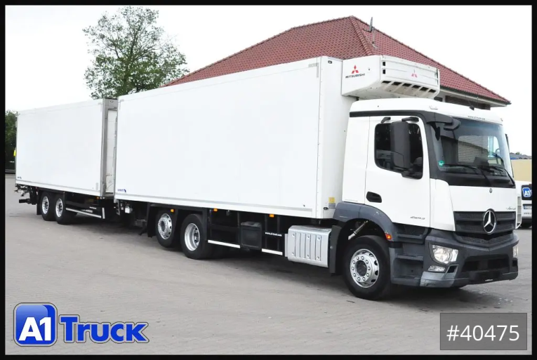 Mercedes-Benz - Kühlkoffer - LKW > 7.5 - 2543 Antos, durchladbar, Schmitz Kühlkoffer, 1 Vorbesitzer