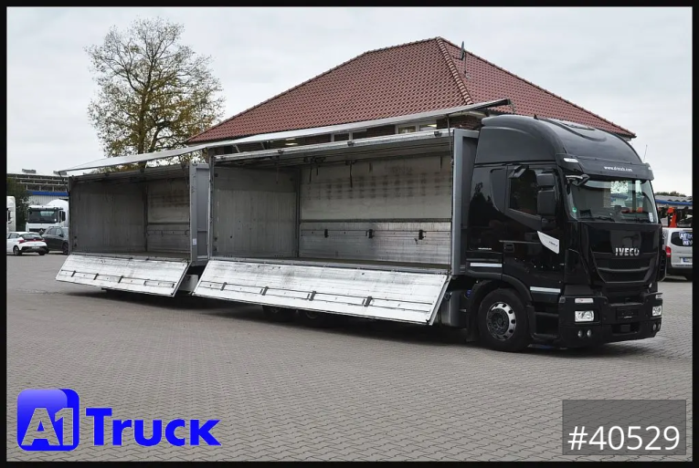 Iveco - Getränkewagen - LKW > 7.5 - Stralis 460, Orten Schwenkwand Bär LBW, Lenkachse