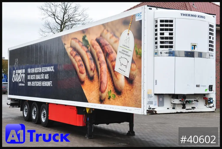 Schmitz - Kühlkoffer - Auflieger - SKO FP 60, Thermoking SL 400, Meat, Rohrbahnen