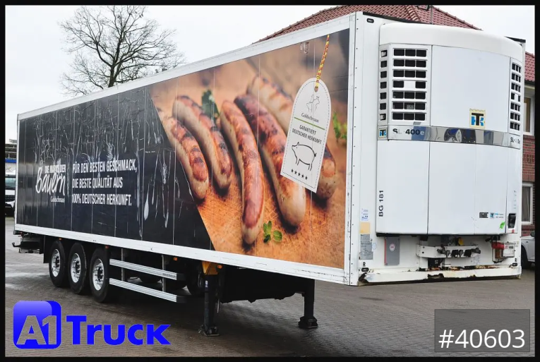 Schmitz - Kühlkoffer - Auflieger - SKO FP 60, Thermoking SL 400, Meat, Rohrbahnen