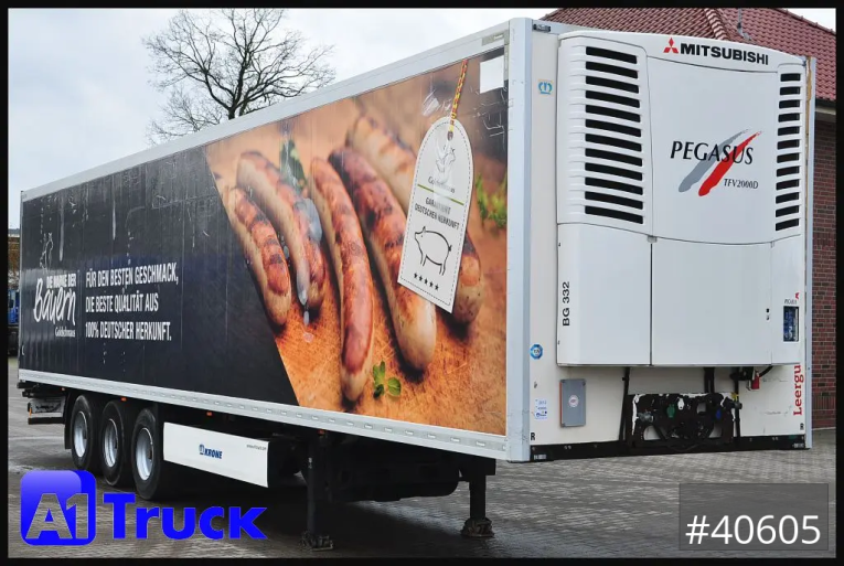 Krone - Kühlkoffer - Auflieger - Kühlkoffer, Pegasus Meat, Rohrbahnen