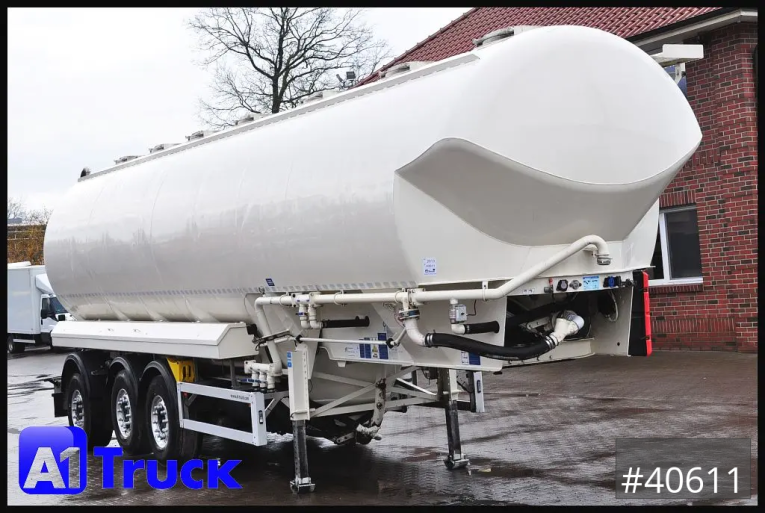 Feldbinder - Silo - Auflieger - EUT 55,3, 7 Kammern Futter Feed, Lenkachse, Alufelgen, 