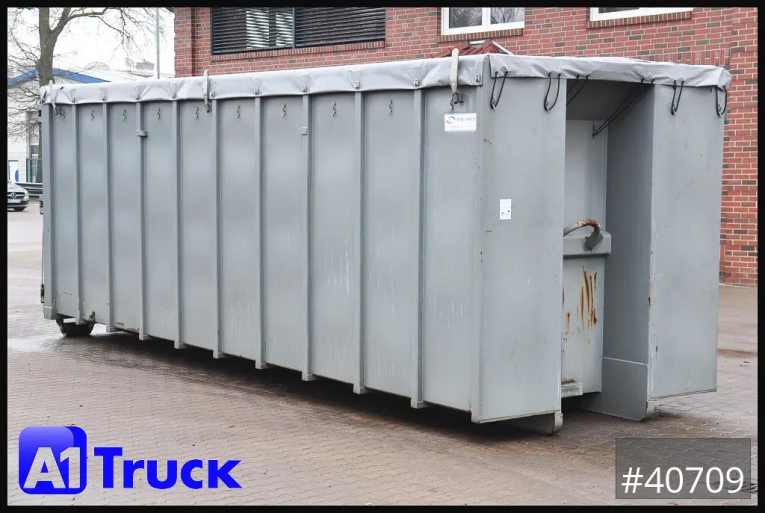 Pol Osteg - Abrollcontainer - Wechselbrücken - Abrollcontainer 47,5m³,  Mulde, Dachplane, Portaltür