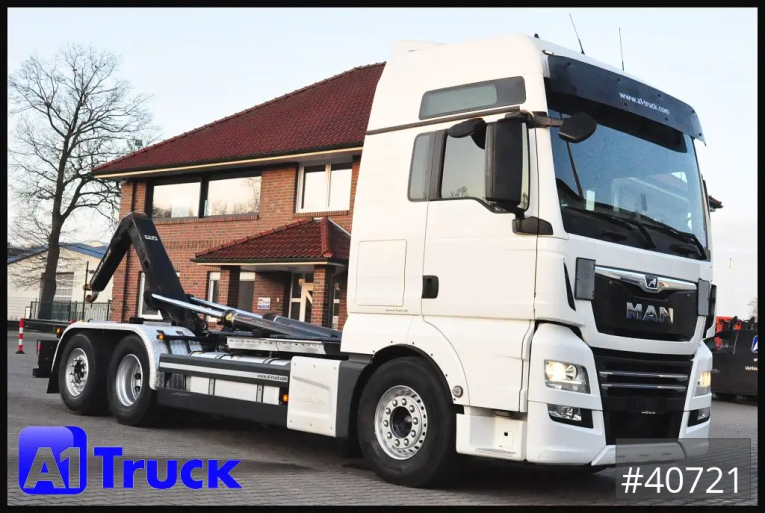 MAN - Abrollkipper - LKW > 7.5 - TGX 26,500 XXL, Meiller RS21-65, Intarder Standklima