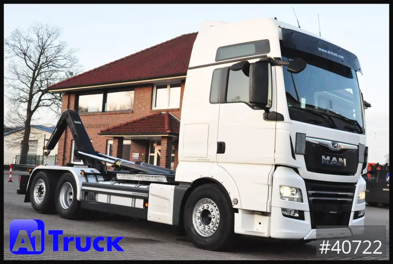 MAN - Abrollkipper - LKW > 7.5 - TGX 26,500 XXL, Meiller, Intarder Standklima Navi 