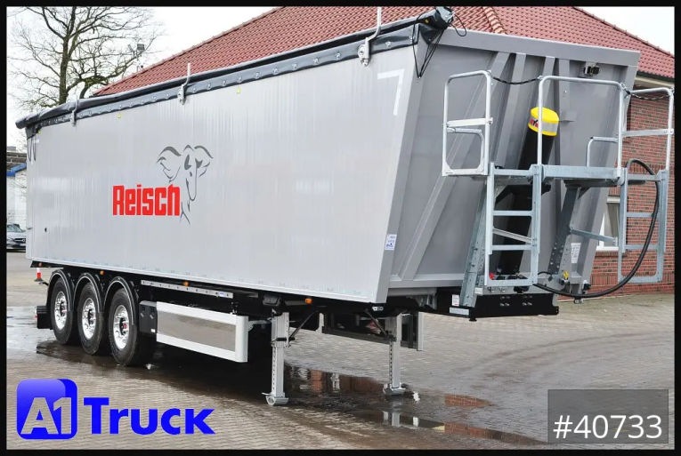 Reisch - Kipper - Auflieger - RHKS, Alu 57m³, Kombitüren, Lift LED 