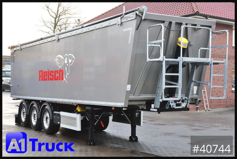 Reisch - Kipper - Auflieger - RHKS, Alu  50m³, NEU Kombitüren, Lift Alu, LED
