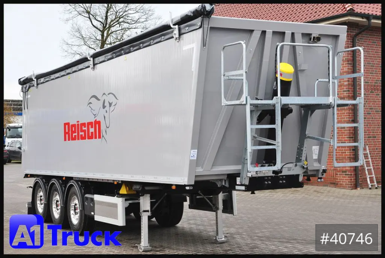 Reisch - Kipper - Auflieger - RHKS, Al 50m³, NEU Pedelklappe, Alu, Lift 