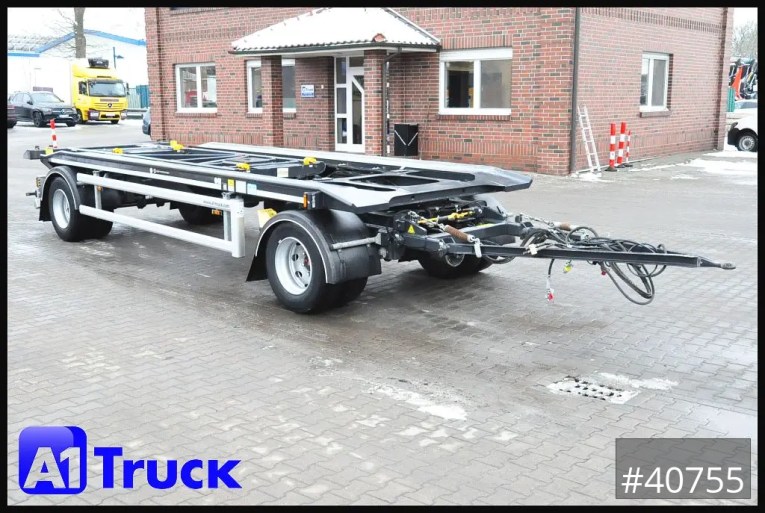 Hueffermann - Abrollanhänger - Anhänger - HARK 20,65, Kipper,  verzinkt Frontbeladung,  