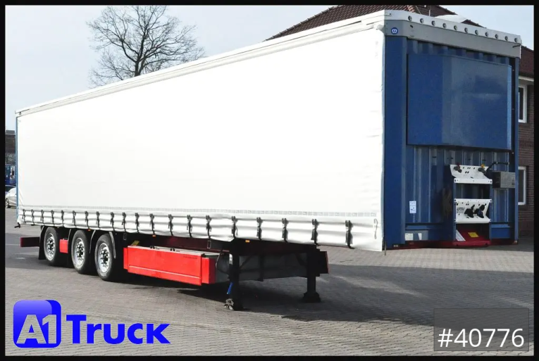 Krone - Tautliner - Auflieger - SD 27, Papier, Staplerhalterung, Bordwand, Lenkachse