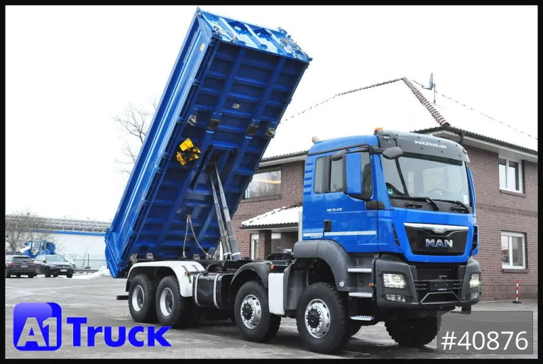 MAN - Kipper 3 Seiten - LKW > 7.5 - TGS 41.470 BB 8x8 Allrad Kipper Meiller