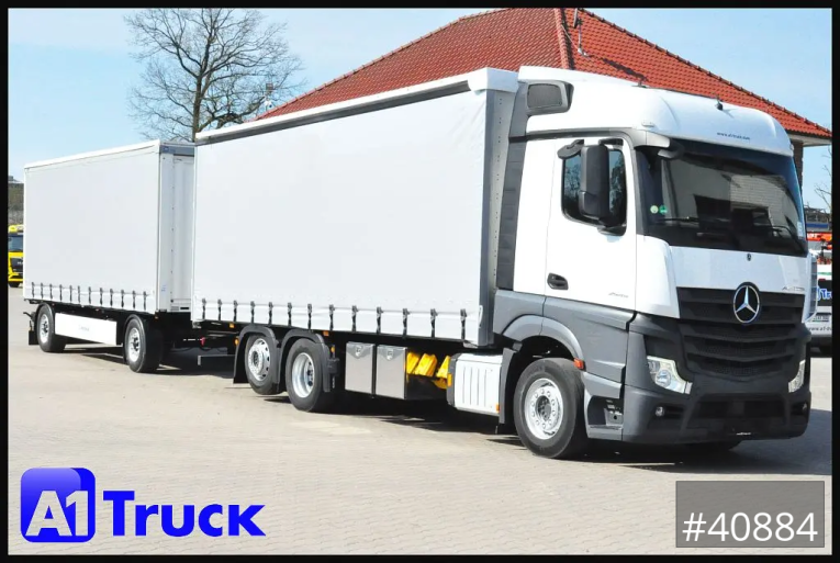 Mercedes-Benz - Pritsche und Plane - LKW > 7.5 - MB 2545 LL, Retarder Navi Lenkachse, 