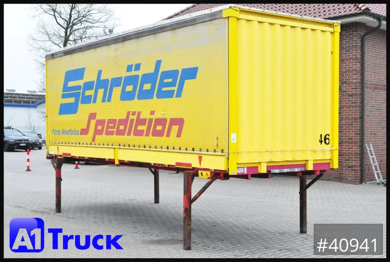 Krone - Schiebeplane - Wechselbrücken - 7.45, Bordwand + Schiebeplane, Edscha, 