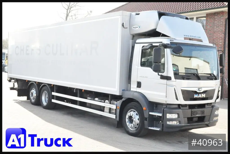 MAN - Kühlkoffer - LKW > 7.5 - TGM  26.340, Supra 1250Mt  LBW, Lenkachse, 