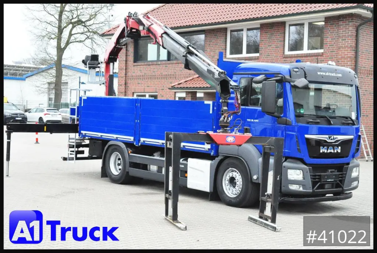 MAN - Autokran - LKW > 7.5 - TGS 18.420LL, HMF 1430 Funk 19 tkm !!! neuwertig