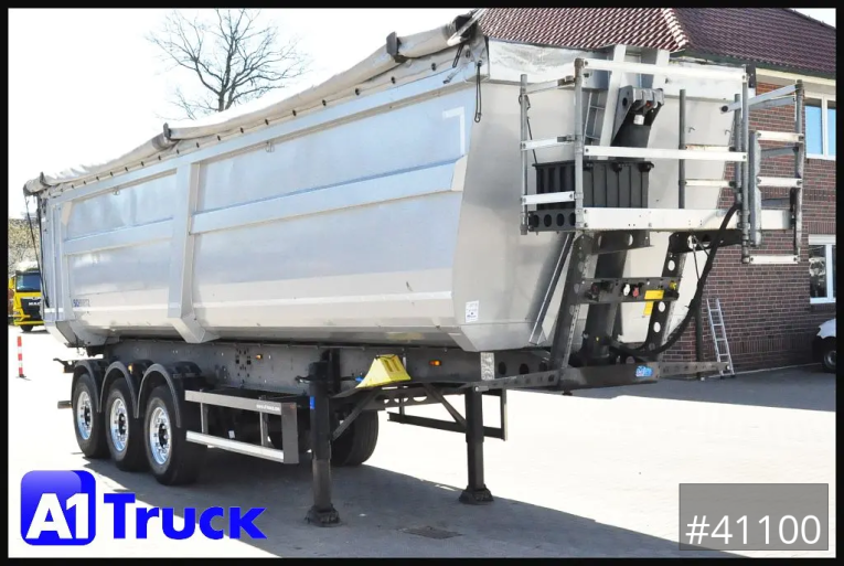 Schmitz - Kipper - Auflieger - SKI 24 SL 9,6, Liftachse, 44,4m³ Stahlmulde, 3 x vorhanden