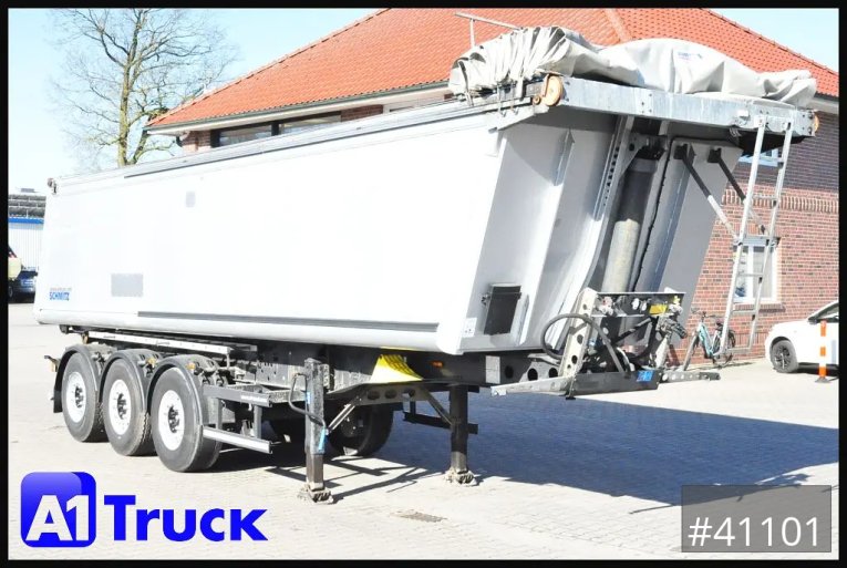 Schmitz - Kipper - Auflieger - SKI 24, SL 8.2, Alukippmulde 34m³, Cramaro, durchgeschweisst