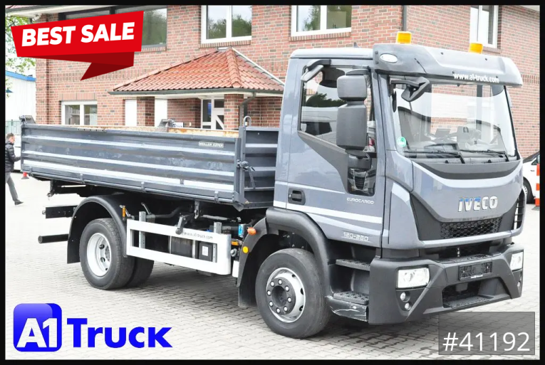 Iveco - Kipper 3 Seiten - LKW > 7.5 - Eurocargo 120E 28 Meiller 3 SK, 6 Zylinder, TÜV 06/2027