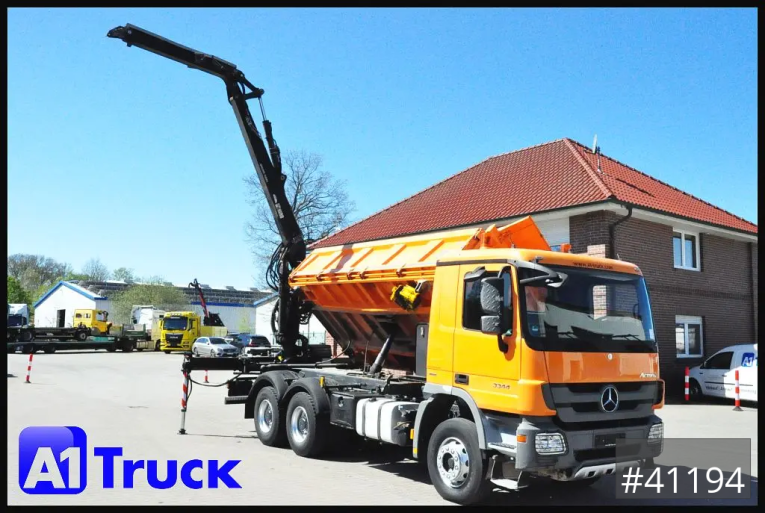 Mercedes-Benz - Kipper - LKW > 7.5 - 3344 MP3 Actros 6x4 Meiller Jonsered 1300 RS  