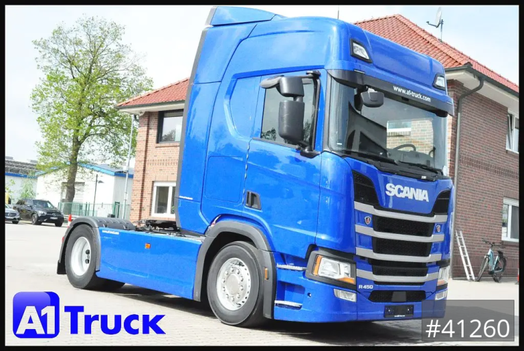 Scania - Standard Sattelzugmaschine - Sattelzug - R 450 BL Vollspoiler  Retarder Standklima, 
