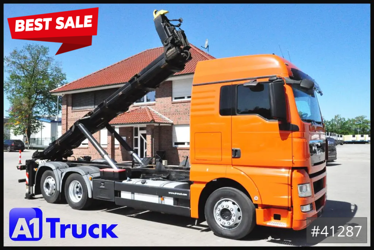 MAN - Abrollkipper - LKW > 7.5 - TGA 26,400 XXL, Silosteller, Intarder