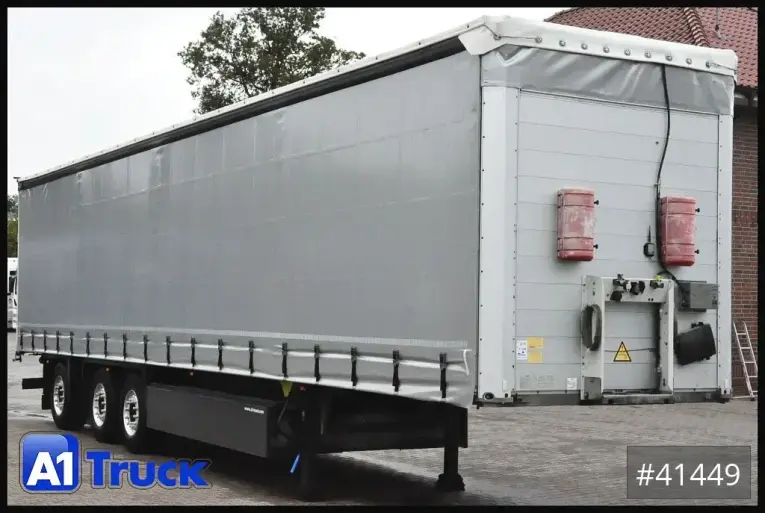 Schmitz - Tautliner - Auflieger - SCB S3T, Lenkachse, Staplerhalterung, Alu, 