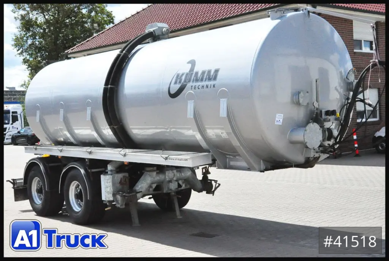 Schwarte Jansky - Tankaufbau - Auflieger - Kumm Technik, KTD 28m³, Gülle, Vogelsang, Lenkachse, TÜV 08/2027