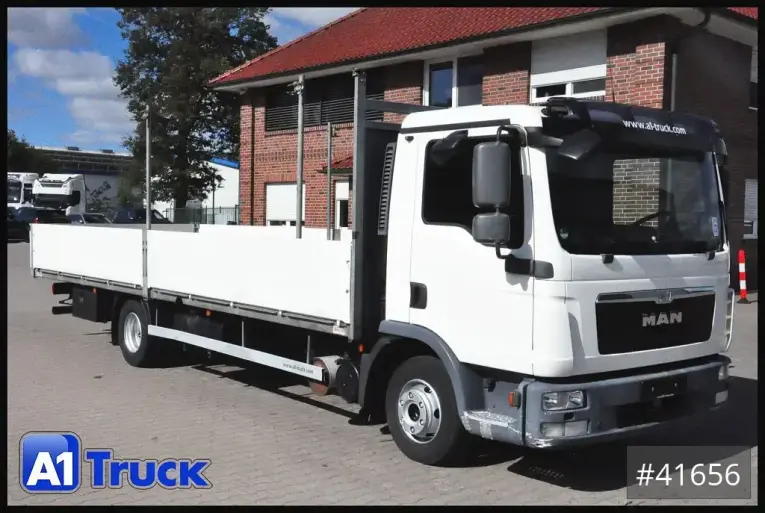 MAN - Pritsche - LKW > 7.5 - TGL 12.250 BL, Automatik Klima, AHK,  7,3m, 3 Sitze 