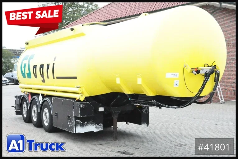 Hendricks,goch - Tankaufbau - Auflieger - Alu, Benzin + Diesel , 40m³ 2 Kammern,  5600 Kg.