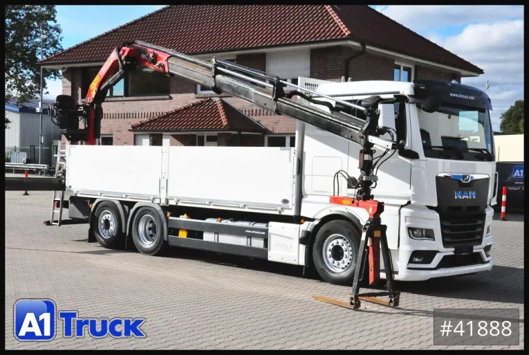 MAN - Autokran - LKW > 7.5 - TGX 26.510 LL  PK 17.001L Intarder Lenkachse,   